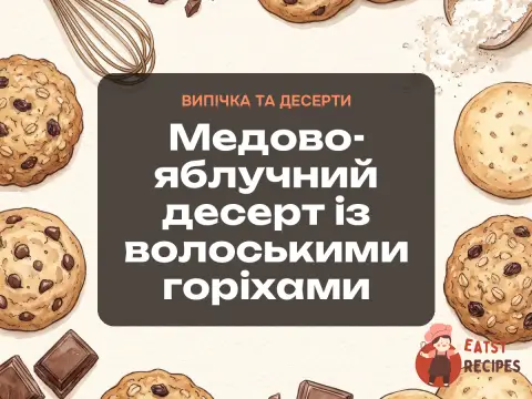 Медово-яблучний десерт із волоськими горіхами