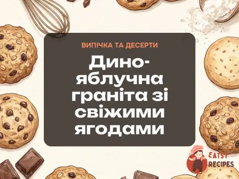 Дино-яблучна граніта зі свіжими ягодами