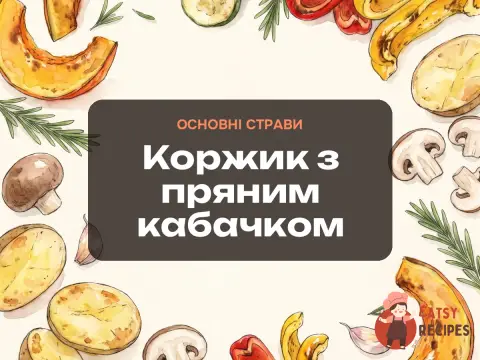Коржик з пряним кабачком