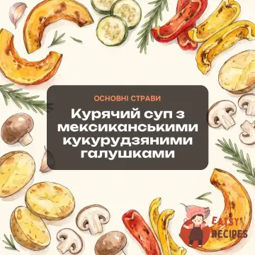 Курячий суп з мексиканськими кукурудзяними галушками