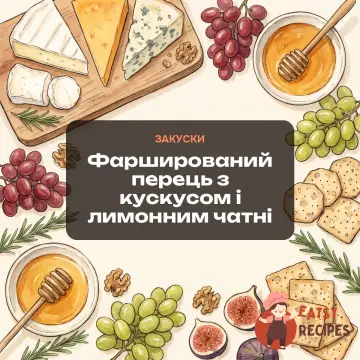 Фарширований перець з кускусом і лимонним чатні