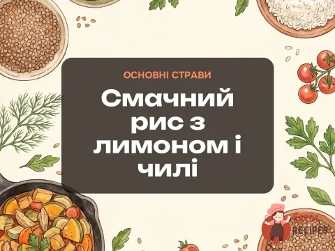 Смачний рис з лимоном і чилі