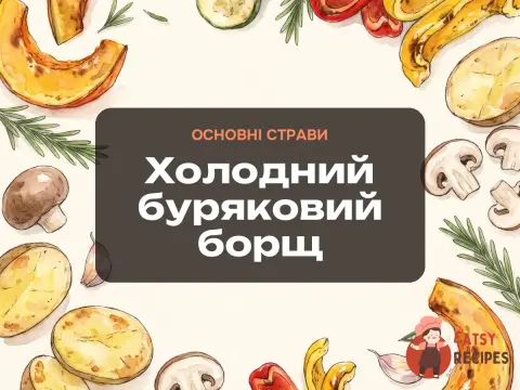 Холодний буряковий борщ
