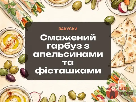 Смажений гарбуз з апельсинами та фісташками
