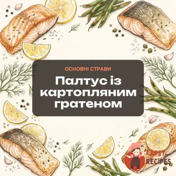 Палтус із картопляним гратеном