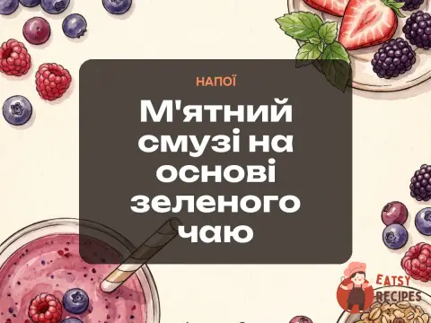 М'ятний смузі на основі зеленого чаю