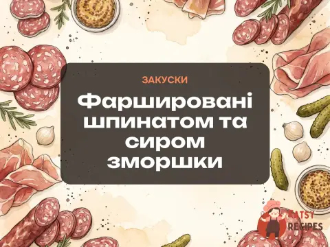 Фаршировані шпинатом та сиром зморшки