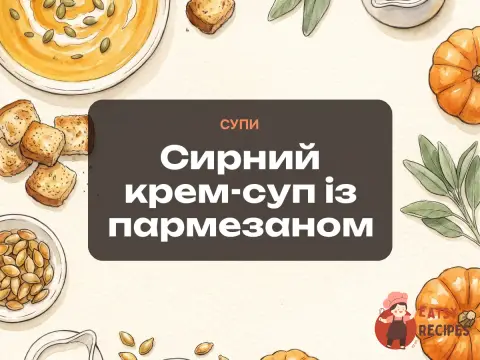 Сирний крем-суп із пармезаном
