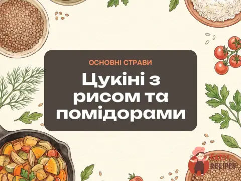 Цукіні з рисом та помідорами