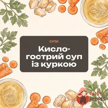Кисло-гострий суп із куркою