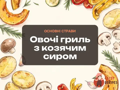 Овочі гриль з козячим сиром