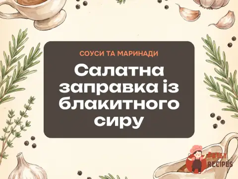 Салатна заправка із блакитного сиру