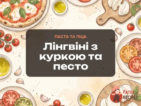 Лінгвіні з куркою та песто