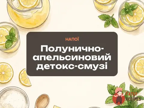 Полунично-апельсиновий детокс-смузі
