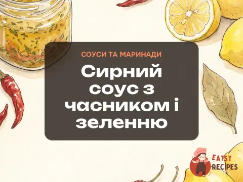 Сирний соус з часником і зеленню