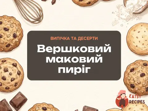Вершковий маковий пиріг