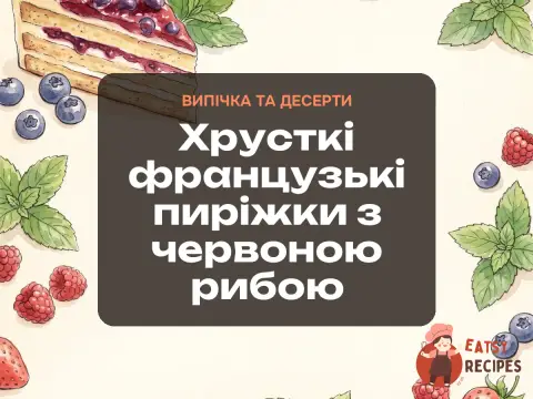 Хрусткі французькі пиріжки з червоною рибою