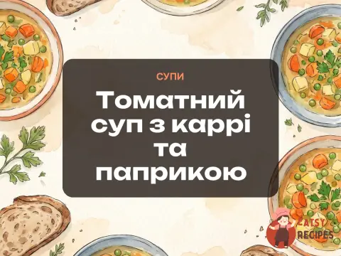 Томатний суп з каррі та паприкою