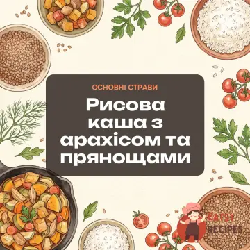 Рисова каша з арахісом та прянощами