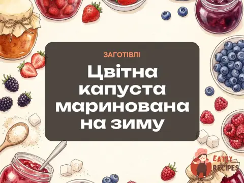 Цвітна капуста маринована на зиму