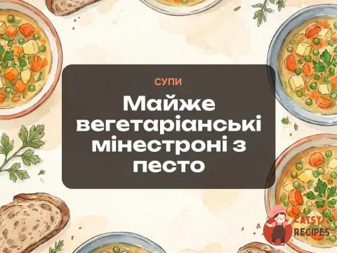 Майже вегетаріанські мінестроні з песто