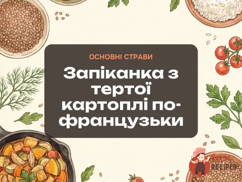Запіканка з тертої картоплі по-французьки
