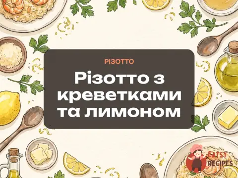 Різотто з креветками та лимоном