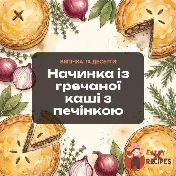 Начинка із гречаної каші з печінкою