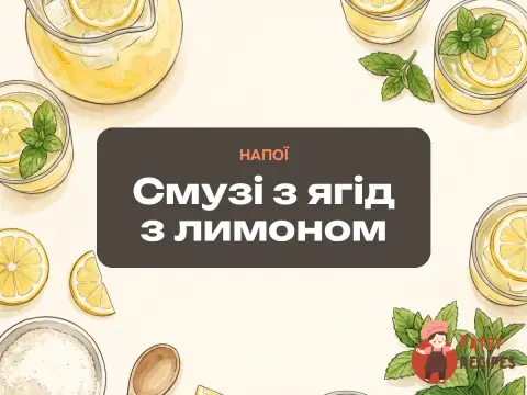 Смузі з ягід з лимоном