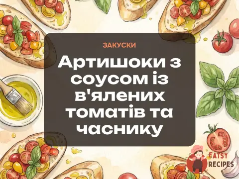 Артишоки з соусом із в'ялених томатів та часнику