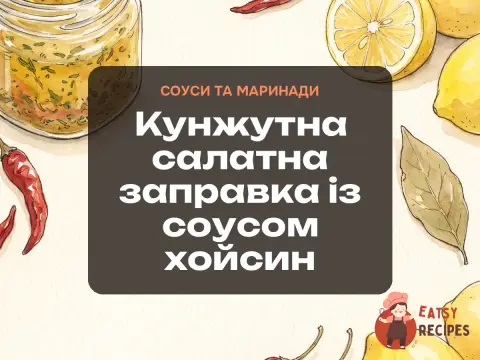 Кунжутна салатна заправка із соусом хойсин