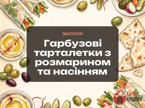 Гарбузові тарталетки з розмарином та насінням