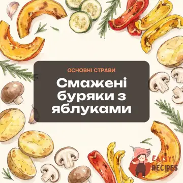 Смажені буряки з яблуками