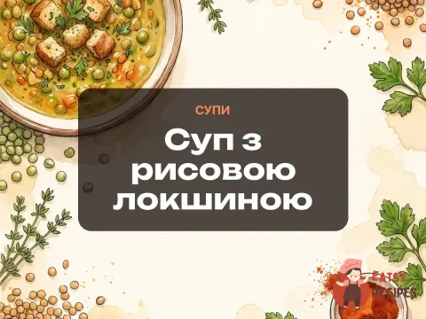 Суп з рисовою локшиною
