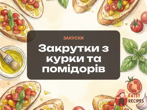 Закрутки з курки та помідорів