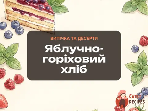 Яблучно-горіховий хліб