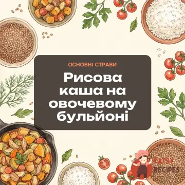 Рисова каша на овочевому бульйоні