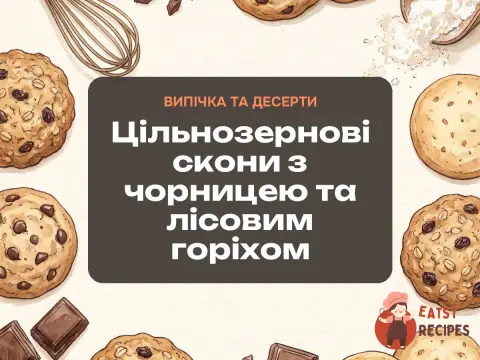 Цільнозернові скони з чорницею та лісовим горіхом