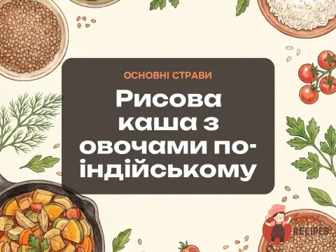 Рисова каша з овочами по-індійському