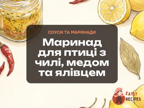 Маринад для птиці з чилі, медом та ялівцем