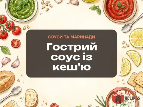 Гострий соус із кеш'ю