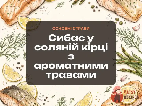 Сибас у соляній кірці з ароматними травами