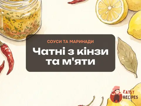 Чатні з кінзи та м'яти