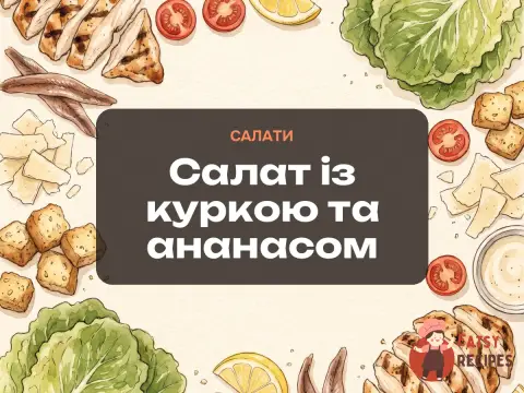 Салат із куркою та ананасом