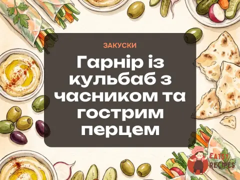 Гарнір із кульбаб з часником та гострим перцем