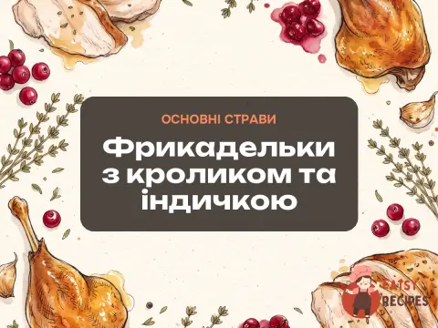 Фрикадельки з кроликом та індичкою