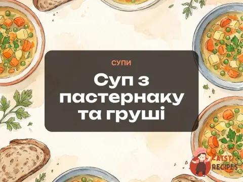 Суп з пастернаку та груші