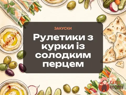 Рулетики з курки із солодким перцем