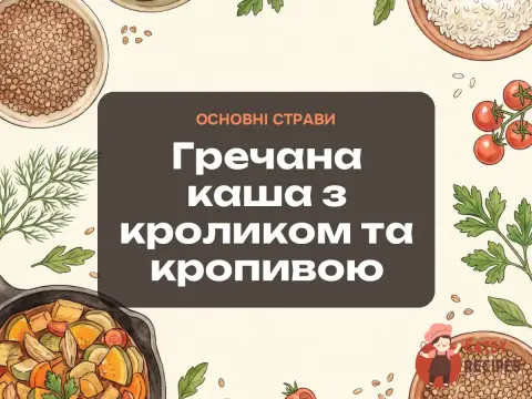 Гречана каша з кроликом та кропивою