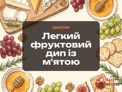 Легкий фруктовий дип із м'ятою